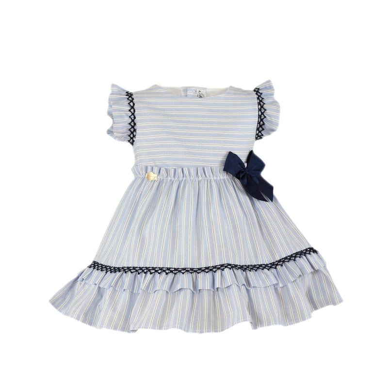 Miranda Blue, White & Navy Dress - 0609