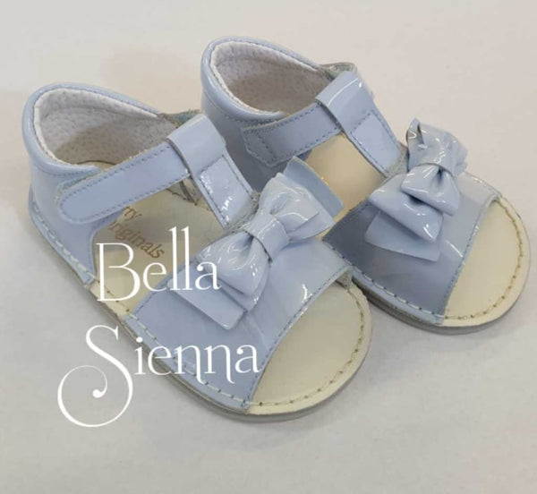 Pretty Originals Blue Leather Sandals - UE01330