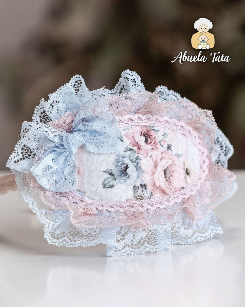 Abuela Tata Pink Floral Headband To Match - 2599322 - 0899322