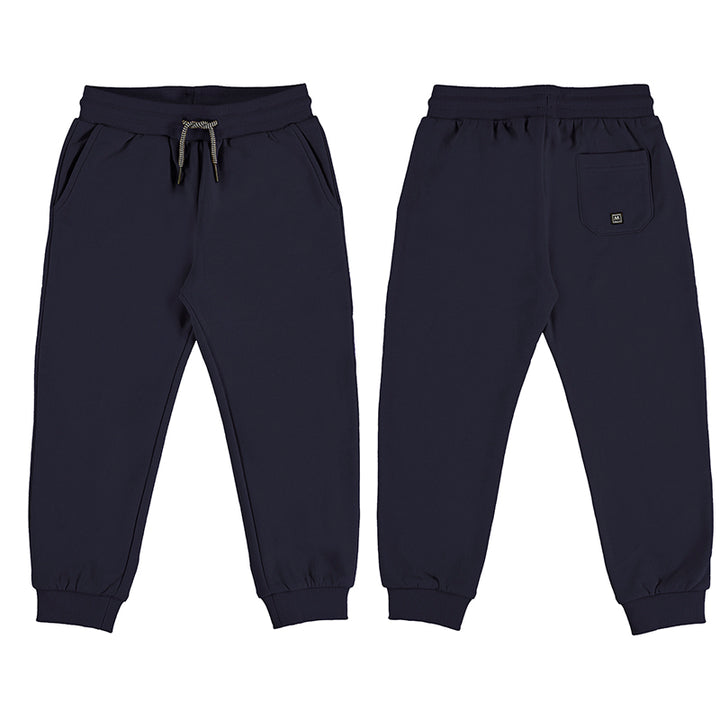 Mayoral Cuffed Fleece Joggers & Long Sleeved T-shirt - 725 - Navy Blue