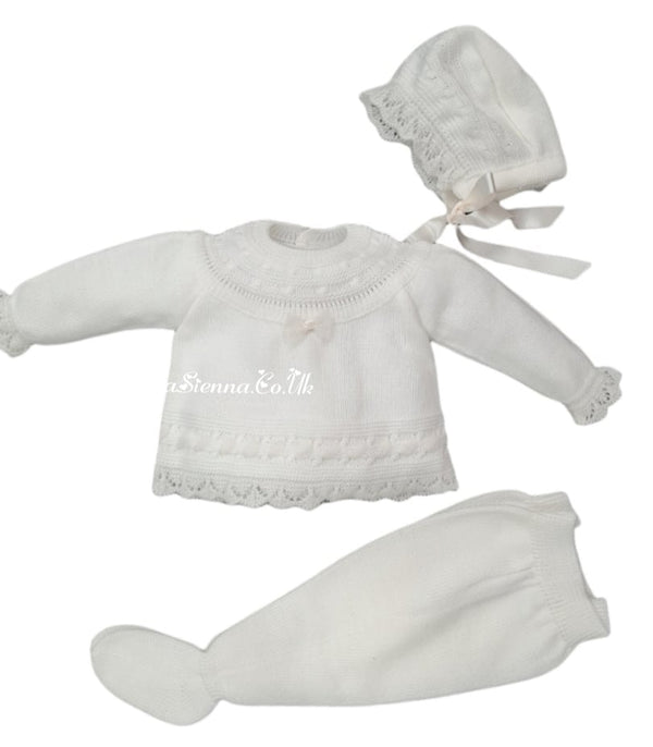 Mac ilusion Baby Newborn Outfit 7417 Ivory