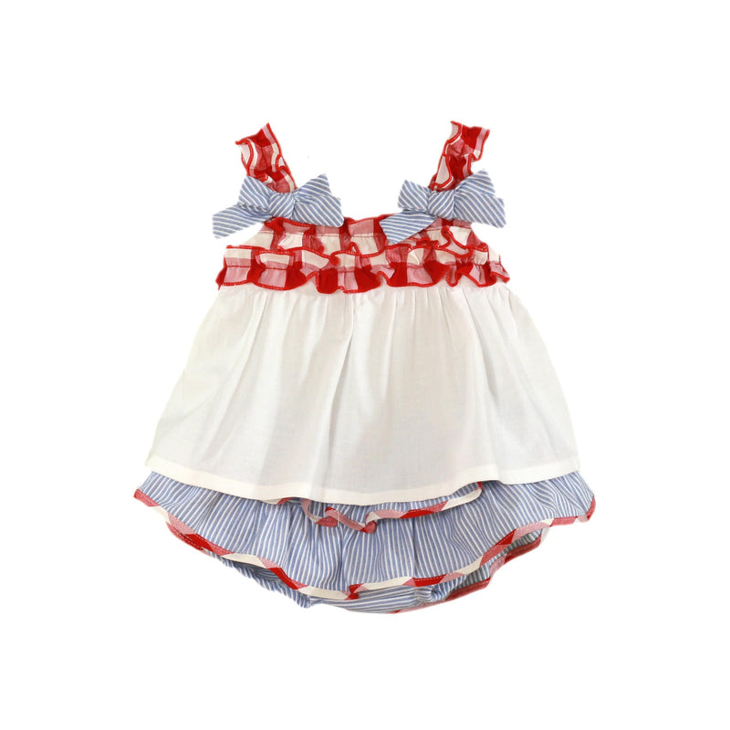 Miranda Baby Girls Ruffle Sun Dress And Knickers 76/23