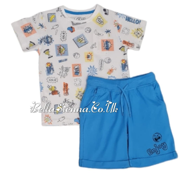 Losan Casual Fun Holiday T-Shirt And Short Set