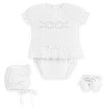 Mac ilusion Baby Four Piece Fine Knitted Outfit 8027 White