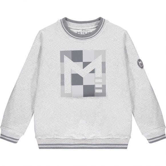 MiTCH -  Older Boys Tracksuit - Squares - Virginia - Grey Malange