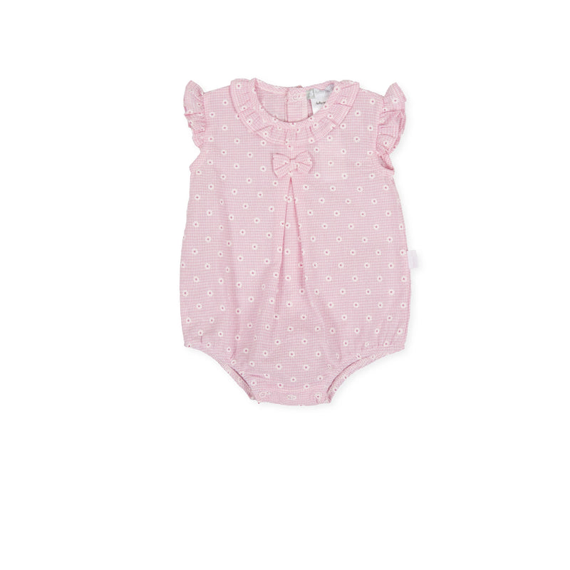 Tutto Piccolo Baby Girls Pink Romper/Bubble 8384