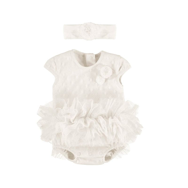 Mayoral Baby Girls Tutu/Romper Shortie 1781 IVORY