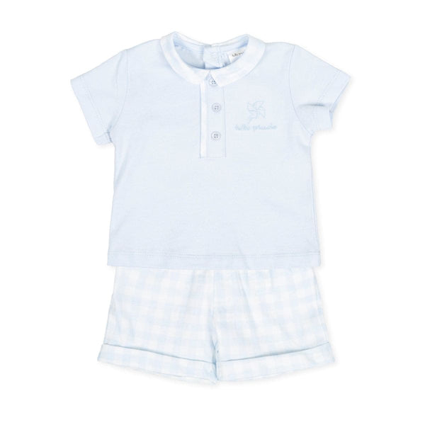 Tutto Piccolo Boys Two-Piece Blue Set 8582
