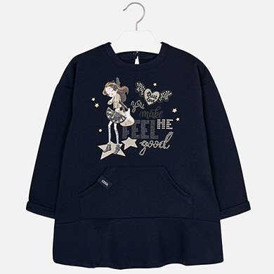 Mayoral Trendy Navy casual Dress 4977