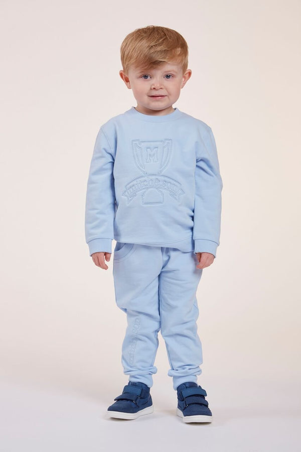 Mitch & Son Normann Embossed Tracksuit Pale Blue