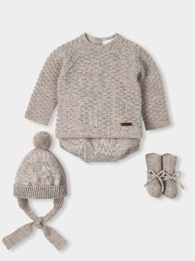 Mac ilusion Boys Four Piece Knitted Outfit - 8628 - Nuez