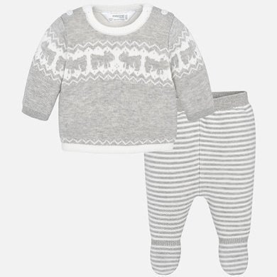 Mayoral Baby Boys Set with knit footed trousers for baby boy 2504