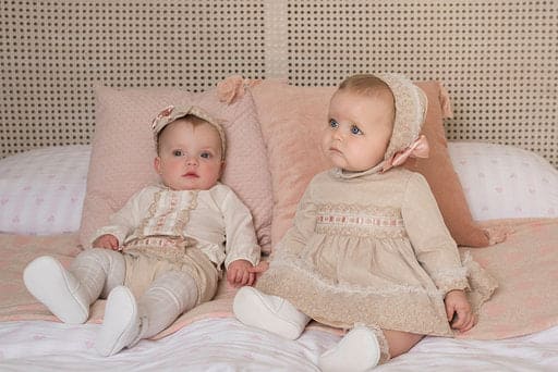 Dolce Petit Ivory, Camel & Dusky Pink Top & Jam Pants Set - 2015