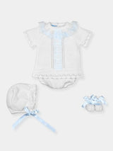 Mac ilusion 4 Piece White/Blue Set - 8839