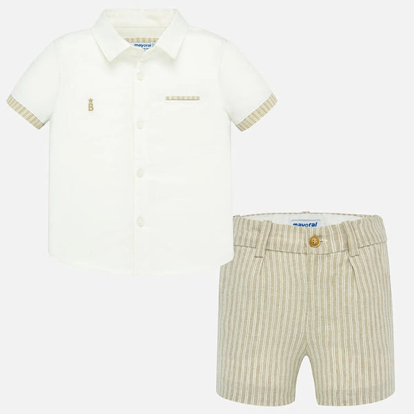 Mayoral Baby Boys Smart Short Set 1293 beige