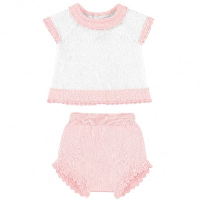 Mayoral Fine Knitted Summer Two Piece Set For Baby Girl