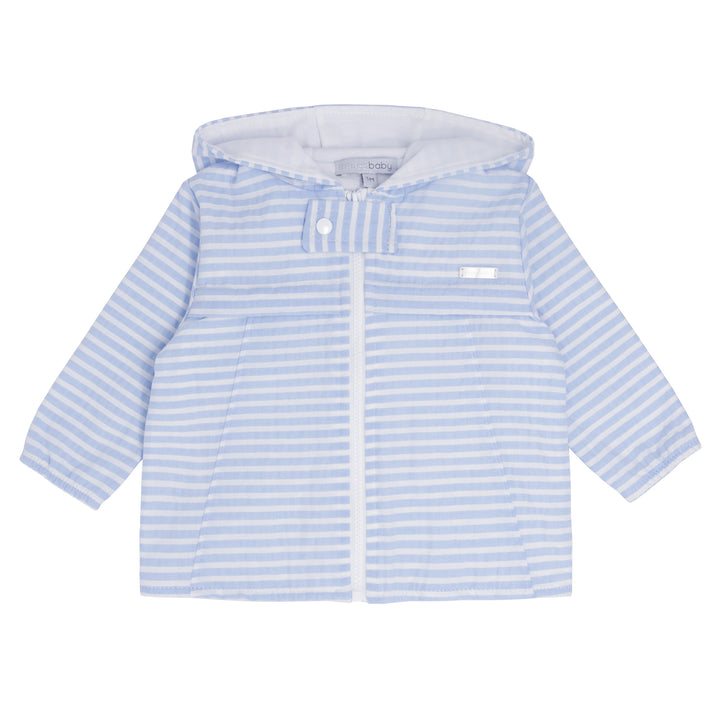 Blues Baby Seersucker Stripe Hooded Jacket - BB0318