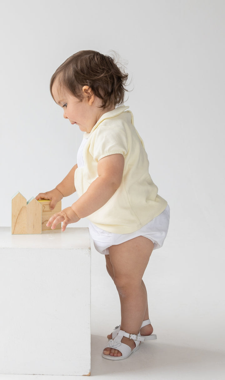 Blues Baby Lemon & White Unisex Bloomer Set - BB0401