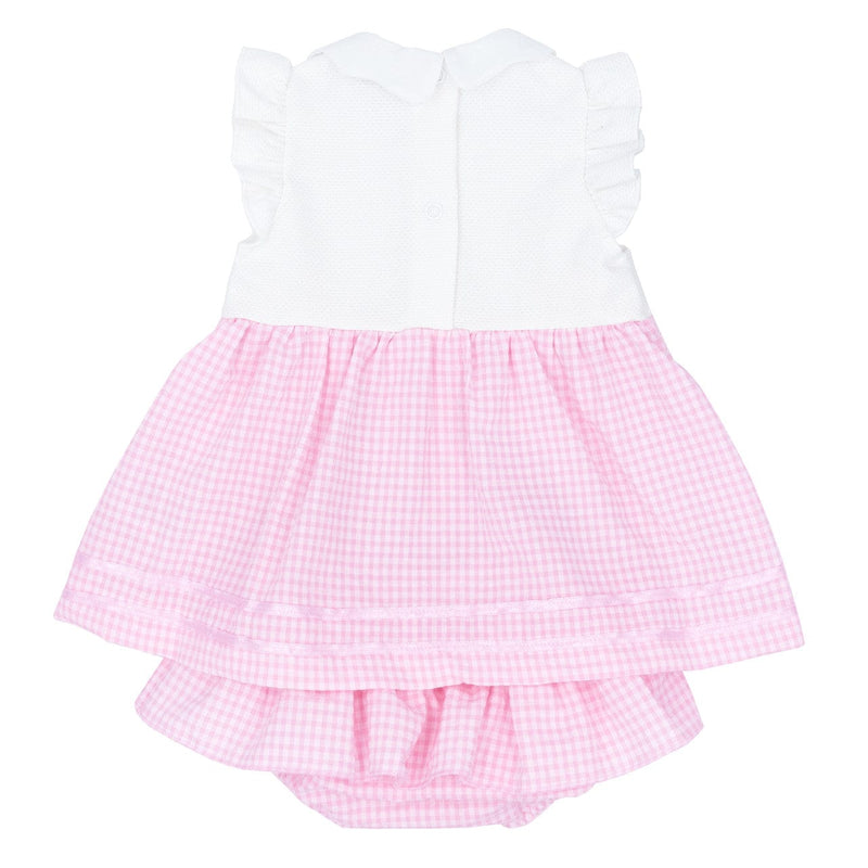 Blues Baby Girls Seersucker Dress With Jam Pants - BB1036