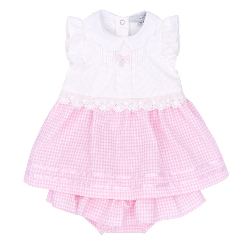 Blues Baby Girls Seersucker Dress With Jam Pants - BB1036