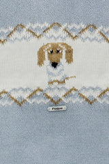 Foque Dachshund Blue Jumper & Jam Pants Set Sausage Dog - 2224514