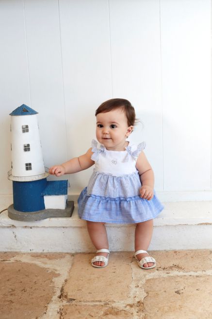 Barcellino Stunning Summer Baby Romper Dress - 9444