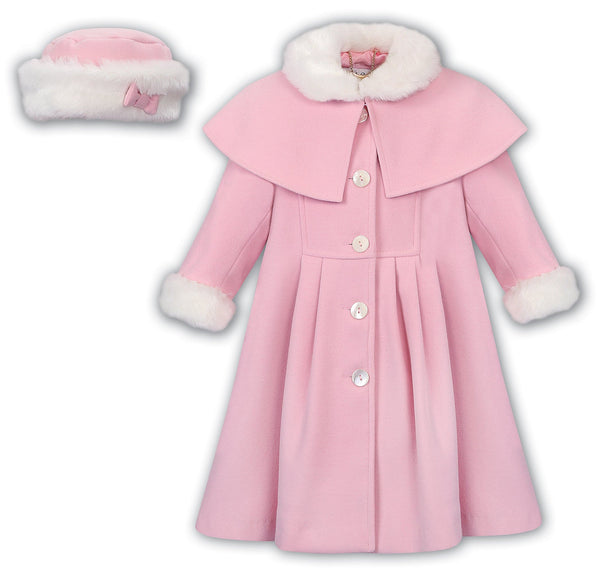 Sarah Louise Heritage Collection Traditional Style Coat & Cape - Pink - C9500 - NO HAT