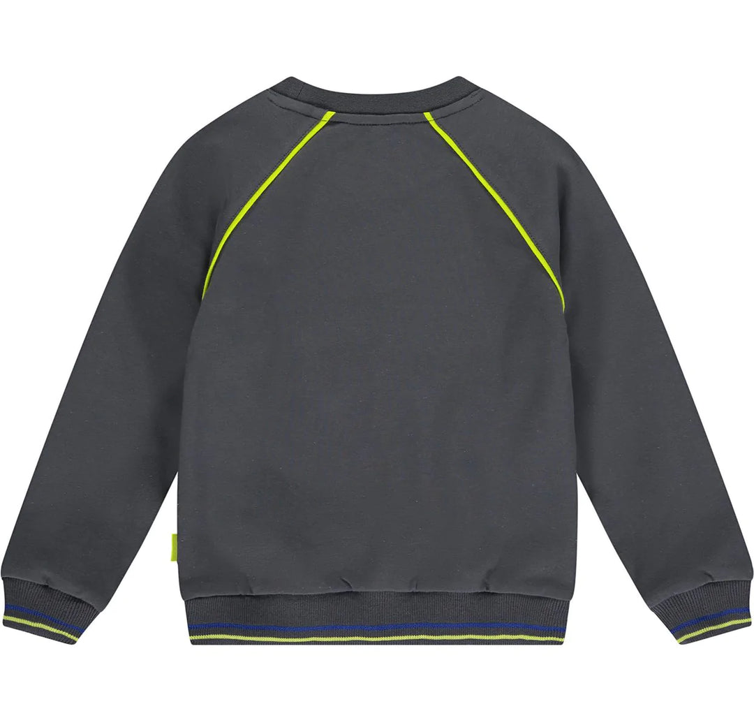 Mitch & Son "Gray" Crewneck Tracksuit With Contrast Piping - MS22605