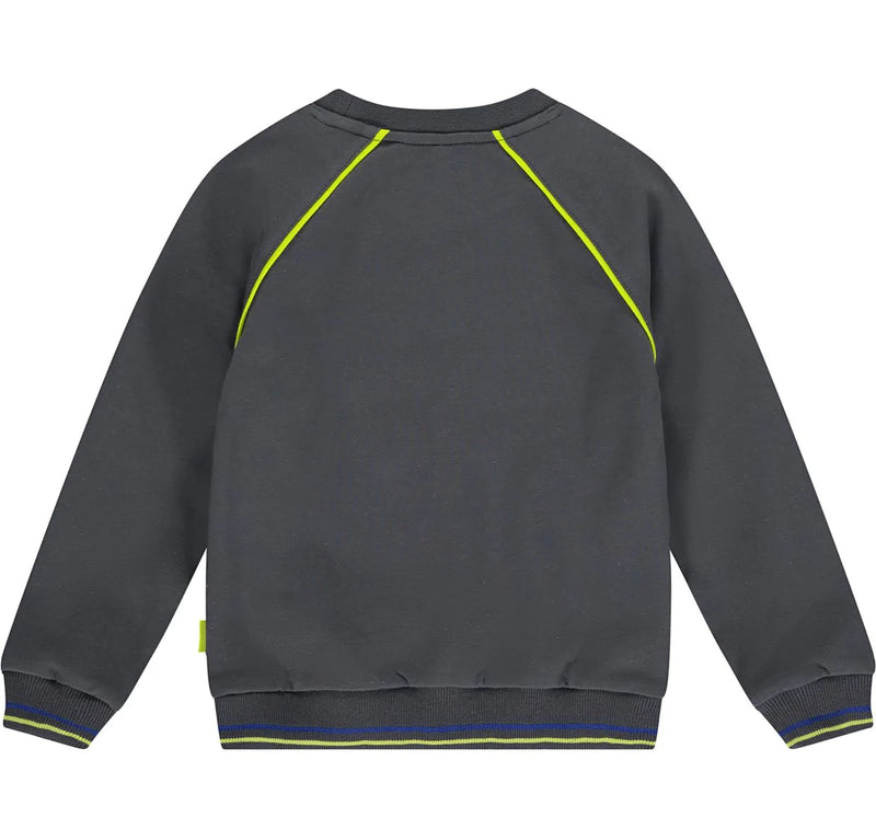 Mitch & Son "Gray" Crewneck Tracksuit With Contrast Piping - MS22605
