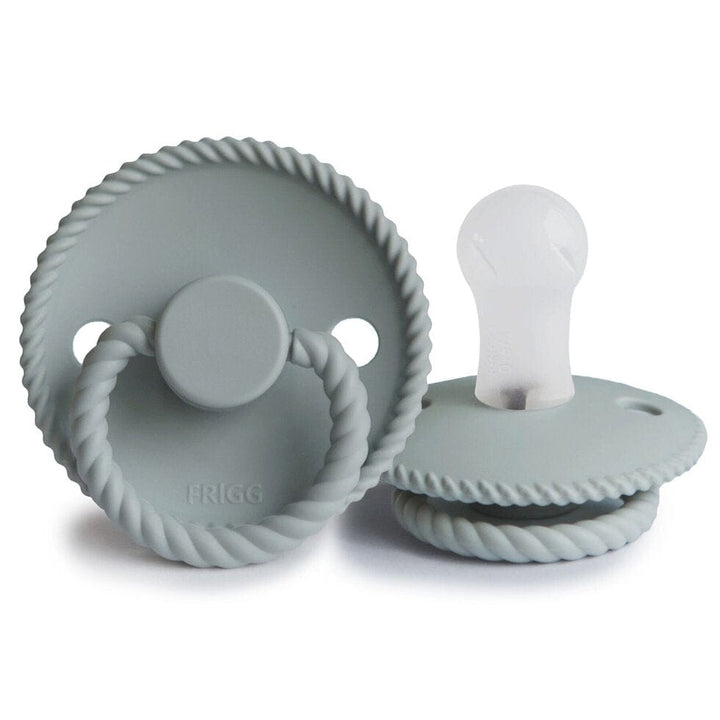 FRIGG Pacifier - Dummy - New Rope Silicone - French Grey