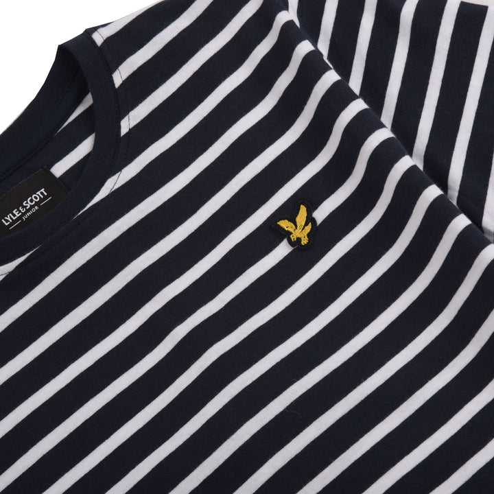 Lyle & Scott Navy & White Stripe T-shirt - LSC0982