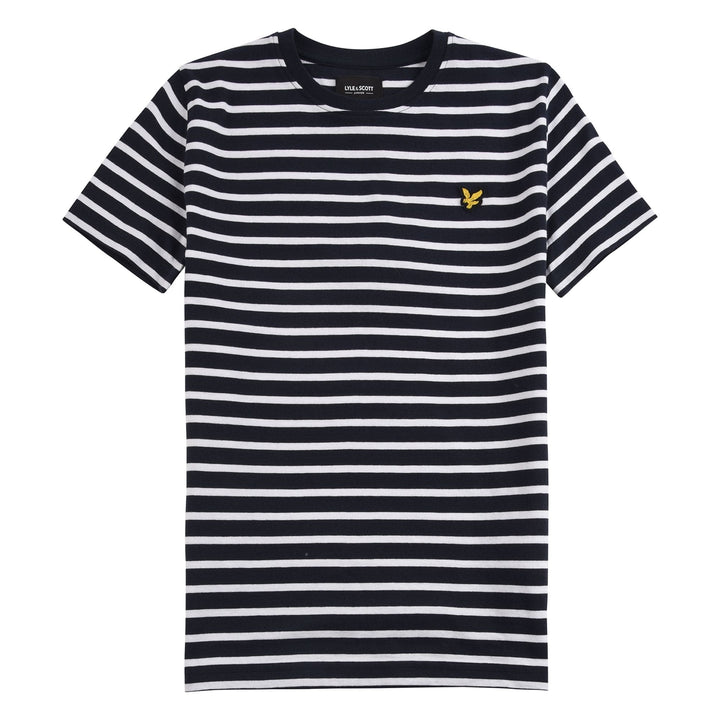 Lyle & Scott Navy & White Stripe T-shirt - LSC0982