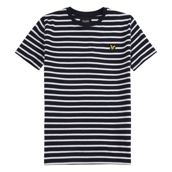 Lyle & Scott Navy & White Stripe T-shirt - LSC0982