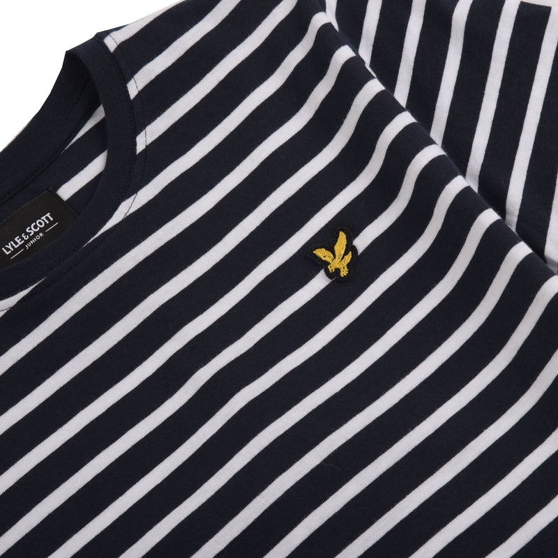 Lyle & Scott Navy & White Stripe T-shirt - LSC0982