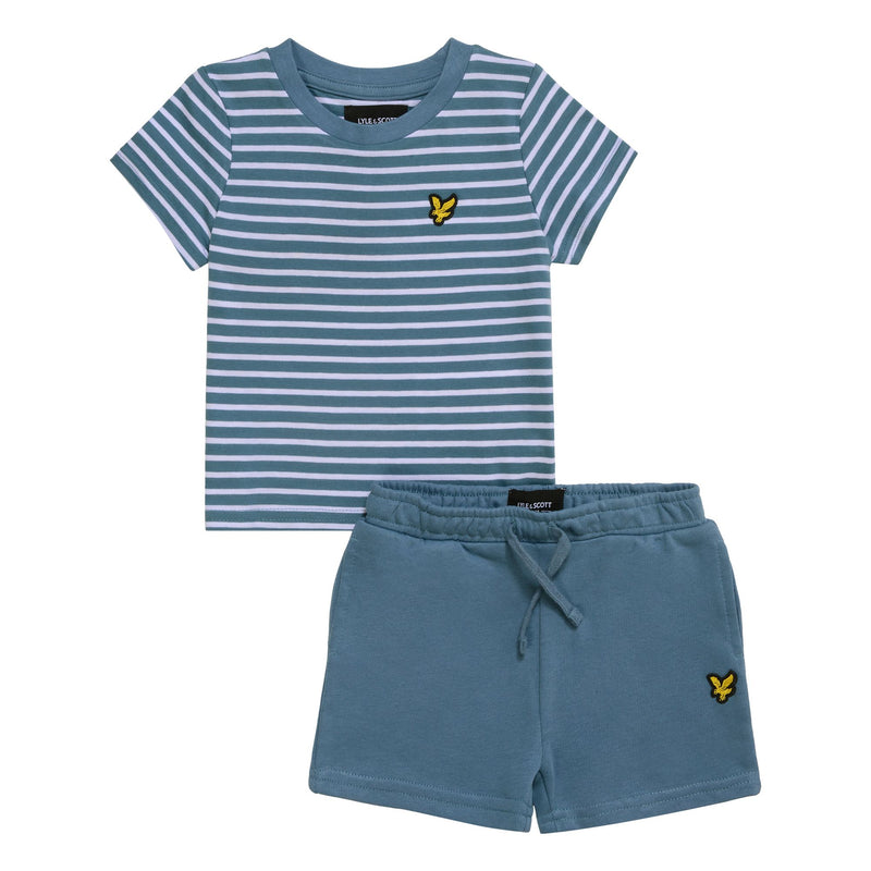 Lyle & Scott Bluestone Stripe T-shirt & Shorts Set - LSC1013