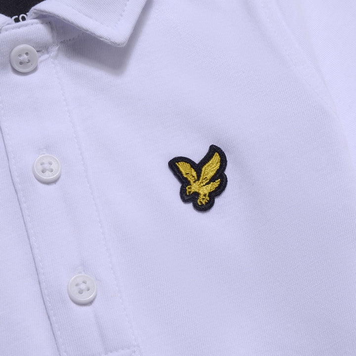 Lyle & Scott White Polo T-shirt & Navy Shorts - LSC1014