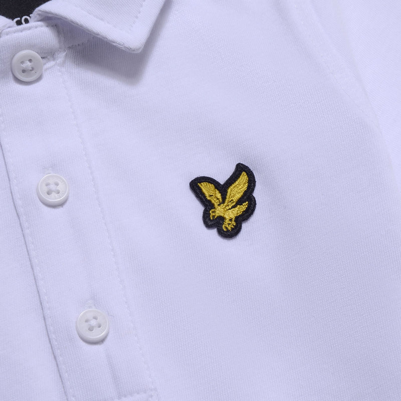 Lyle & Scott White Polo T-shirt & Navy Shorts - LSC1014