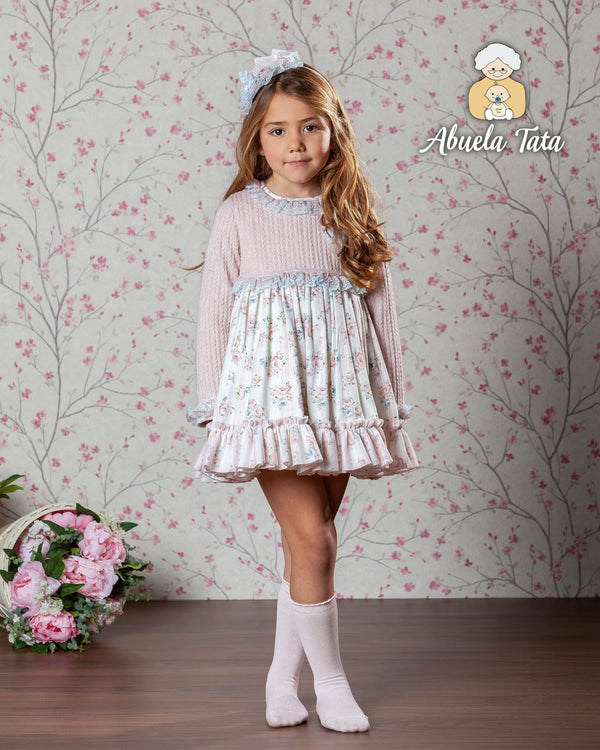 Abuela Tata Pink Floral Dress - 2599322