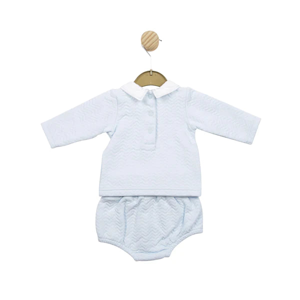 Mintini Boys Blue Top & Jam Pants Set - MB5035