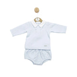 Mintini Boys Blue Top & Jam Pants Set - MB5035