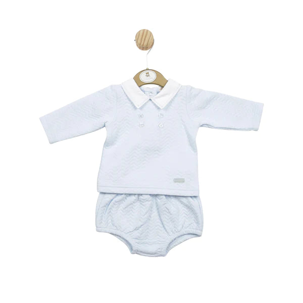 Mintini Boys Blue Top & Jam Pants Set - MB5035