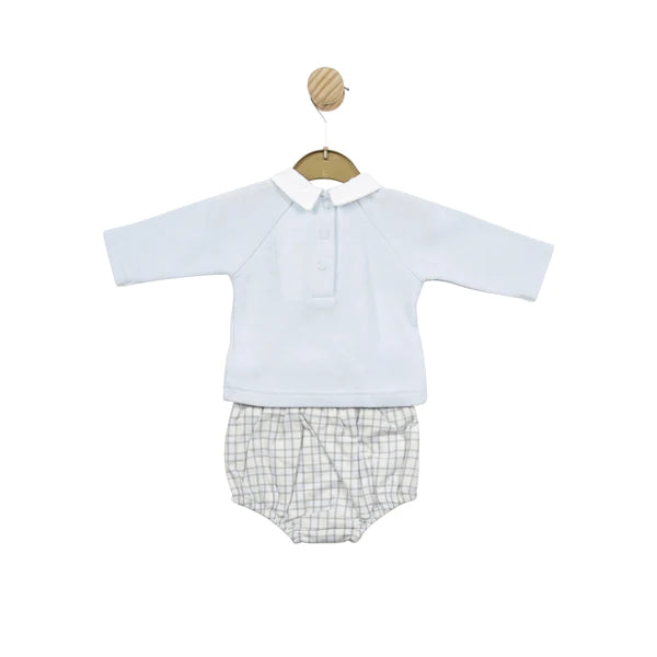 Mintini Boys Blue Rocking Horse Top & Jam Pants Set - MB5042