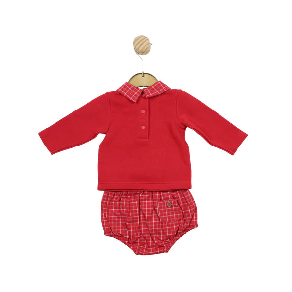 Mintini Red Top & Jam Pants Set - MB5118