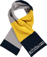 Mitch & Son Navy & Yellow Hat & Scarf Set - MS1039