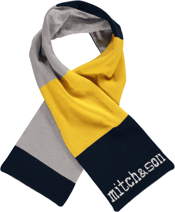 Mitch & Son Navy & Yellow Scarf - MS1039S