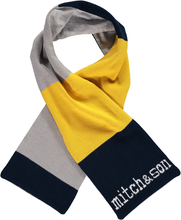 Mitch & Son Navy & Yellow Scarf - MS1039S