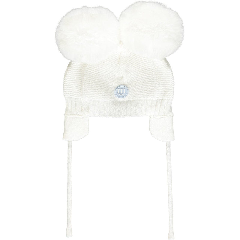 Mitch & Son White Double Pom Pom Hat - Holden - MS22717