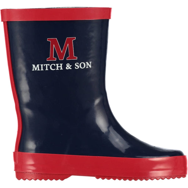 Mitch & Son Navy Blue Racing Wellies - MS22913 - Hunters