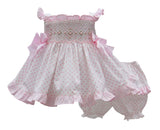 Pretty Originals Girls Smocked Two Piece Dress Set