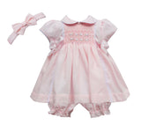 Pretty Originals Smocked Dress, Bloomers & Headband - MT02220